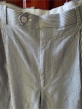 Jos. A. Bank White and Blue Seersucker Men's Dress Pants 36x30